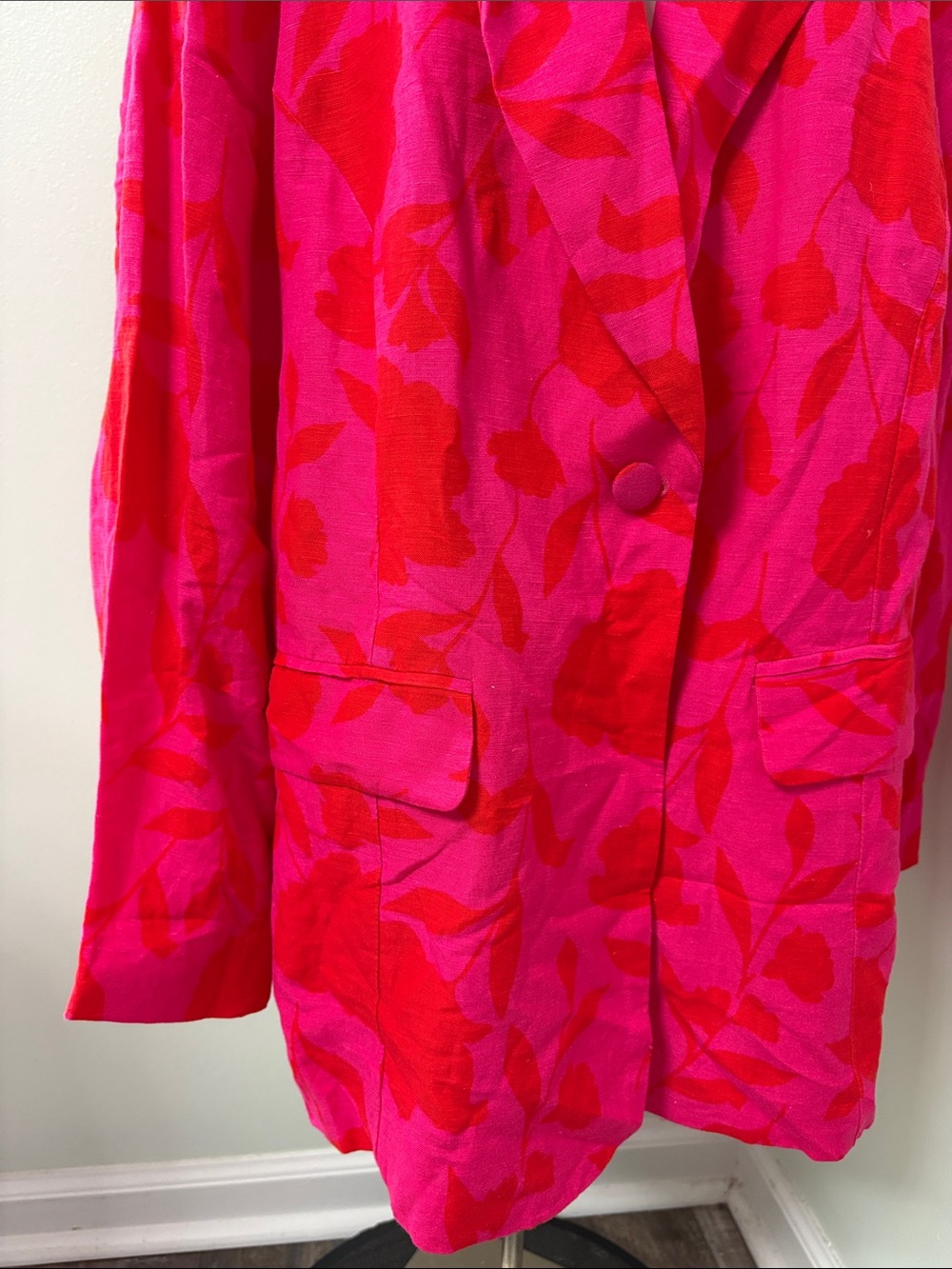 Women's 2X Classic Rose Blazer Kate Spade New York Target Collaboration Red Pink - Picture 7 of 10
